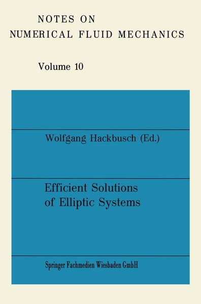 Produktbild: Efficient Solutions of Elliptic Systems