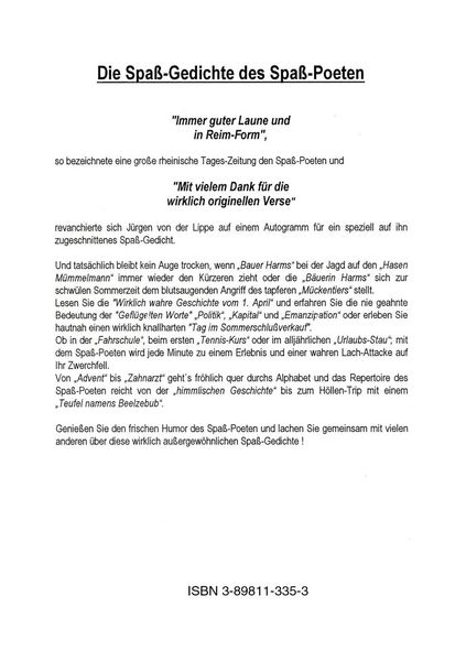 Produktbild: Gestatten, Spass-Poet