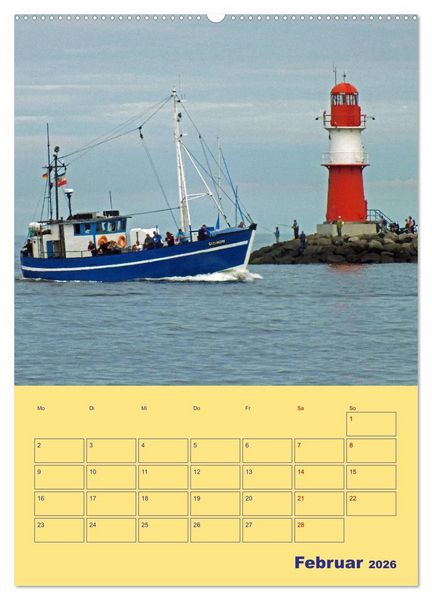 Produktbild: Sehnsuchtsort Warnem&uuml;nde (Wandkalender 2026 DIN A2 hoch), CALVENDO Monatskalender