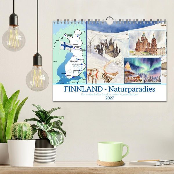 Produktbild: Finnland - Naturparadies (Wandkalender 2027 DIN A4 quer), CALVENDO Monatskalender