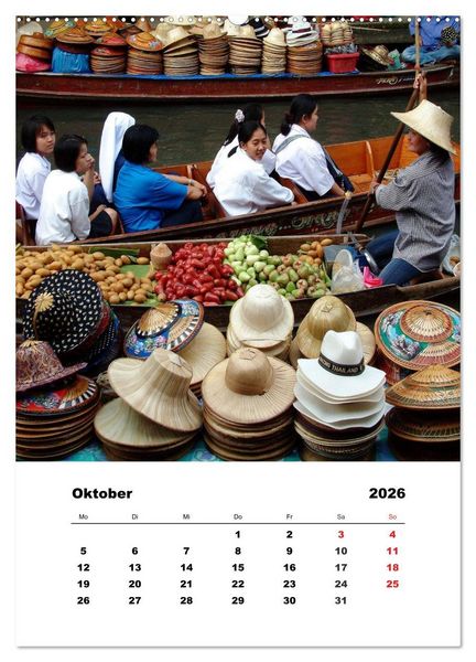 Produktbild: Thailand - Eine kleine Rundreise (Wandkalender 2026 DIN A2 hoch), CALVENDO Monatskalender