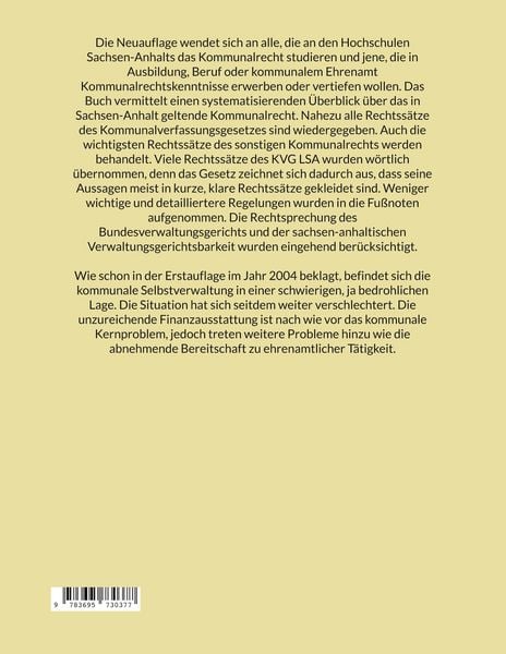 Produktbild: Kommunalrecht Sachsen-Anhalt