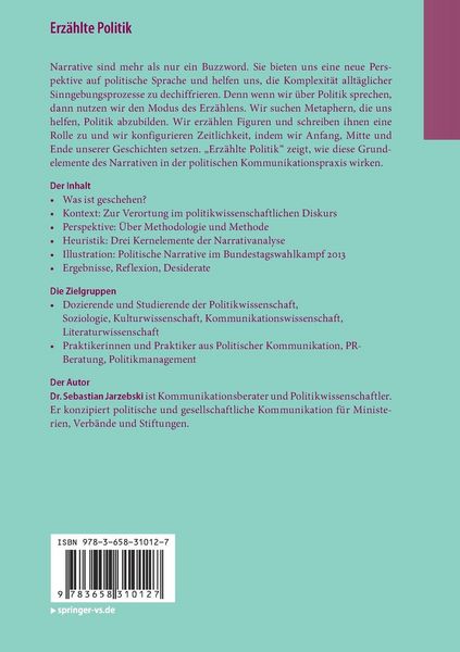 Produktbild: Erz&auml;hlte Politik