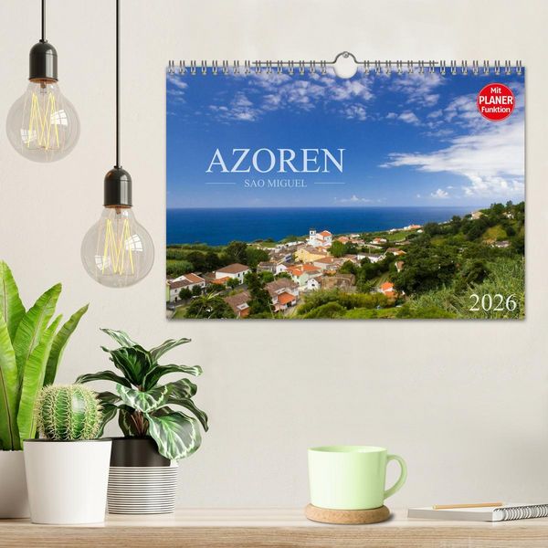 Produktbild: Azoren - S&atilde;o Miguel (Wandkalender 2026 DIN A4 quer), CALVENDO Monatskalender
