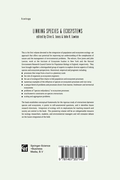 Produktbild: Linking Species & Ecosystems