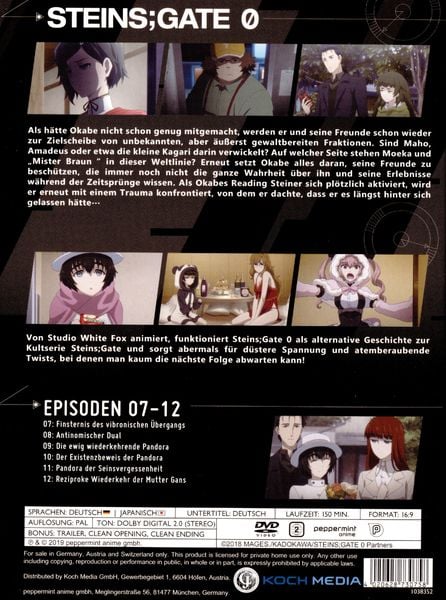Produktbild: Steins;Gate 0 Vol. 2 [2 DVDs]