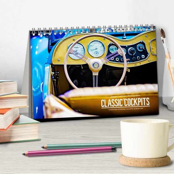 Produktbild: CLASSIC COCKPITS - Funktionale Kunstwerke aus einer anderen Zeit (Tischkalender 2026 DIN A5 quer), CALVENDO Monatskalender