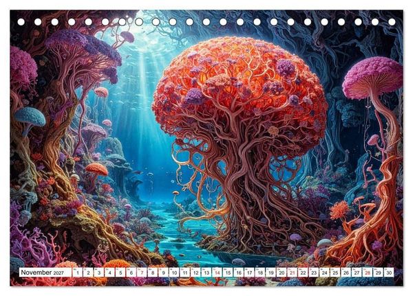 Produktbild: Mykologische Metamorphosen (Tischkalender 2027 DIN A5 quer), CALVENDO Monatskalender