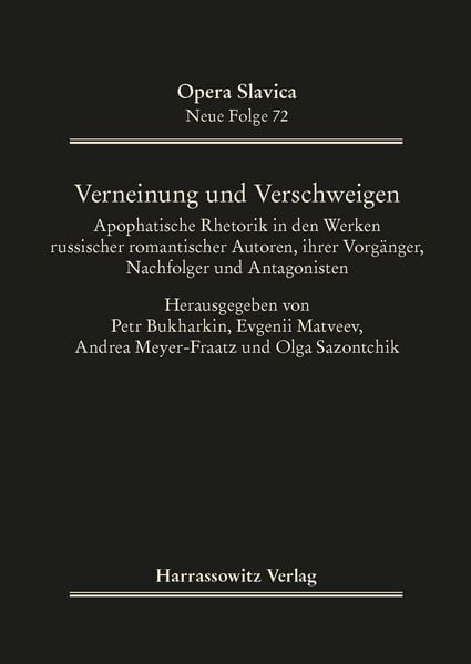 Produktbild: Verneinung und Verschweigen