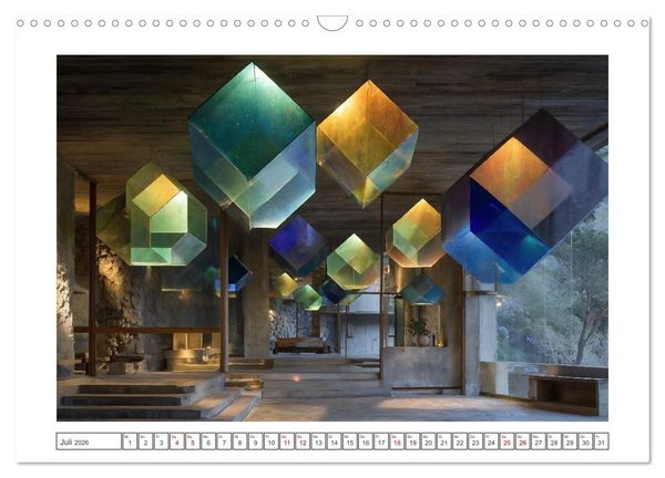Produktbild: Licht trifft Beton (Wandkalender 2026 DIN A3 quer), CALVENDO Monatskalender