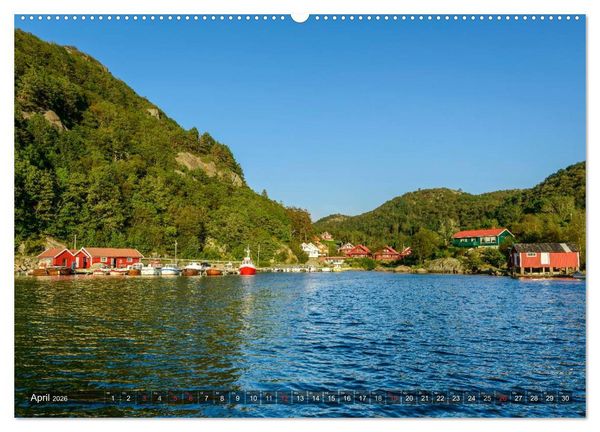 Produktbild: Norwegens S&uuml;den (hochwertiger Premium Wandkalender 2026 DIN A2 quer), Kunstdruck in Hochglanz