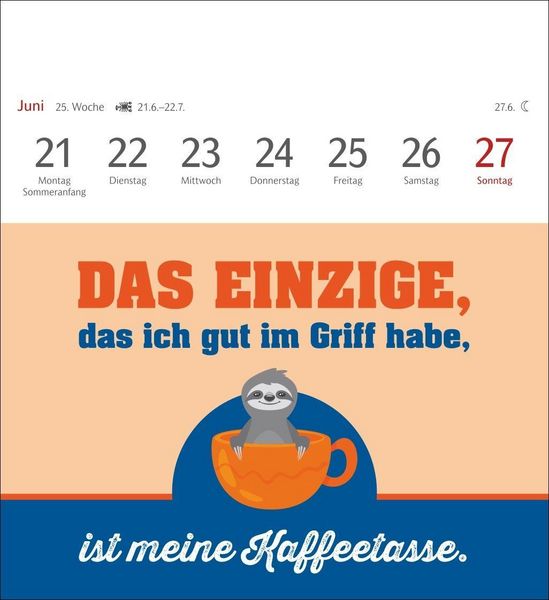 Produktbild: Der fette Vogel bricht den Ast Postkartenkalender 2027 - Wochenkalender - 53 Karten mit frechen Spr&uuml;chen