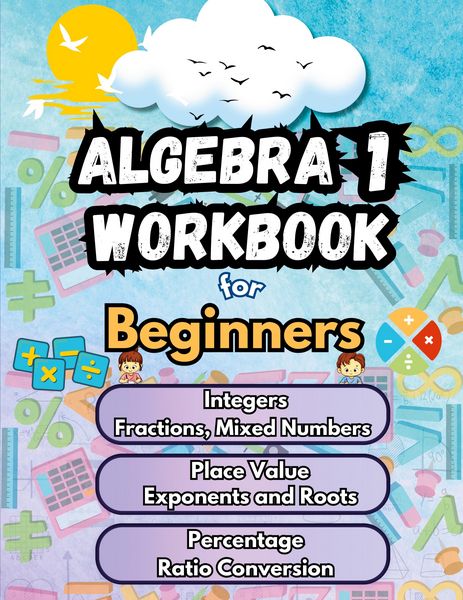 Produktbild: Summer Math Algebra 1 Workbook for Beginners Bridge Building Activities