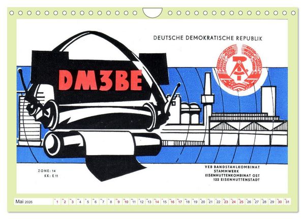 Produktbild: Radio VEB - Amateurfunkstationen Volkseigener Betriebe (Wandkalender 2026 DIN A4 quer), CALVENDO Monatskalender