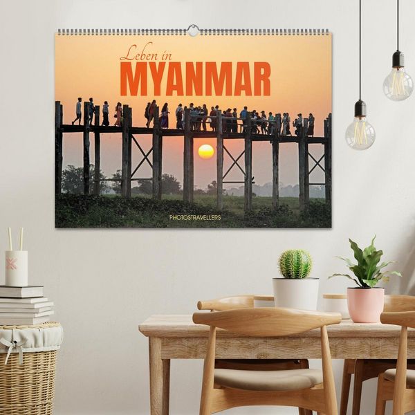 Produktbild: Leben in Myanmar (Wandkalender 2026 DIN A2 quer), CALVENDO Monatskalender