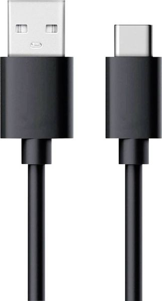 Produktbild: RealPower USB-Kabel USB 2.0 USB-A Stecker, USB-C&reg; Stecker 0.60 m Schwarz 255650