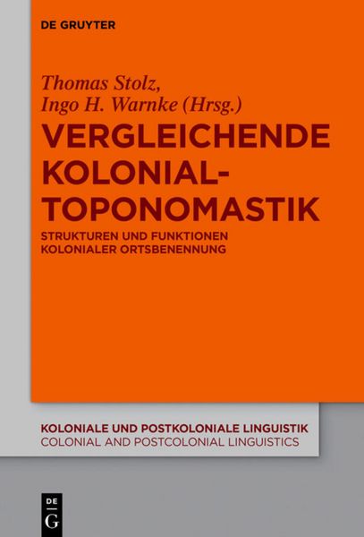 Produktbild: Vergleichende Kolonialtoponomastik