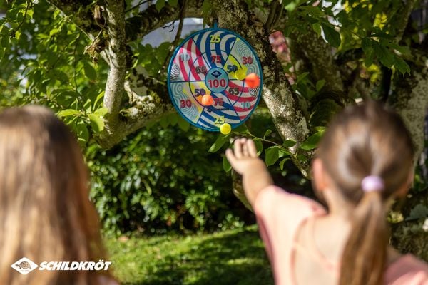 Produktbild: Schidlkr&ouml;t 970148 - Soft Dart Set, Klett-Dartscheibe mit 2 x 3 B&auml;llen