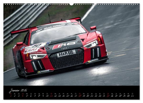 Produktbild: EMOTIONS ON THE GRID - VLN Langstreckenmeisterschaft N&uuml;rburgring (Wandkalender 2026 DIN A2 quer), CALVENDO Monatskalender