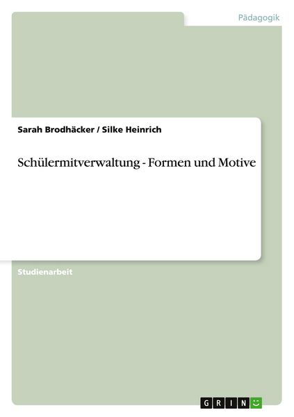 Produktbild: Sch&uuml;lermitverwaltung - Formen und Motive