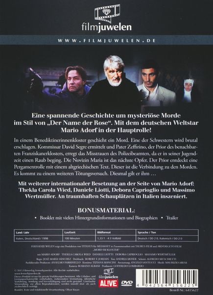 Produktbild: Mord im Kloster - filmjuwelen