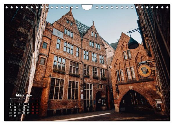 Produktbild: Bremen Fotokalender 2026 (Wandkalender 2026 DIN A4 quer), CALVENDO Monatskalender