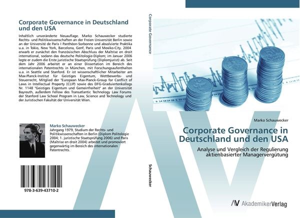 Produktbild: Corporate Governance in Deutschland und den USA