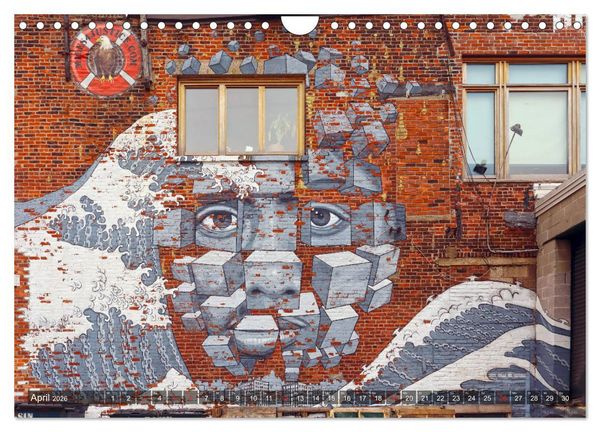 Produktbild: Stra&szlig;enkunst in New York - Graffiti und Murals (Wandkalender 2026 DIN A4 quer), CALVENDO Monatskalender