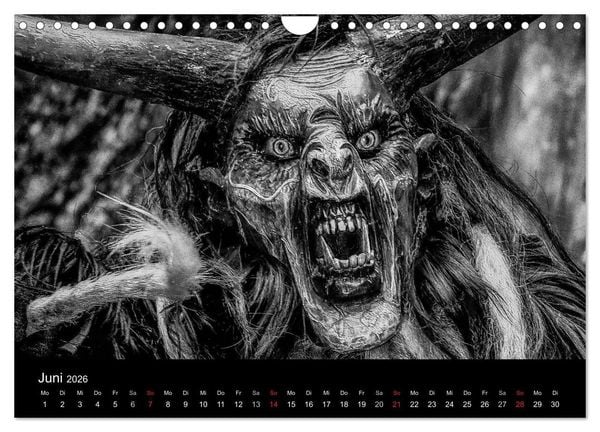 Produktbild: Perchten und Krampusse im Voralpenland (Wandkalender 2026 DIN A4 quer), CALVENDO Monatskalender