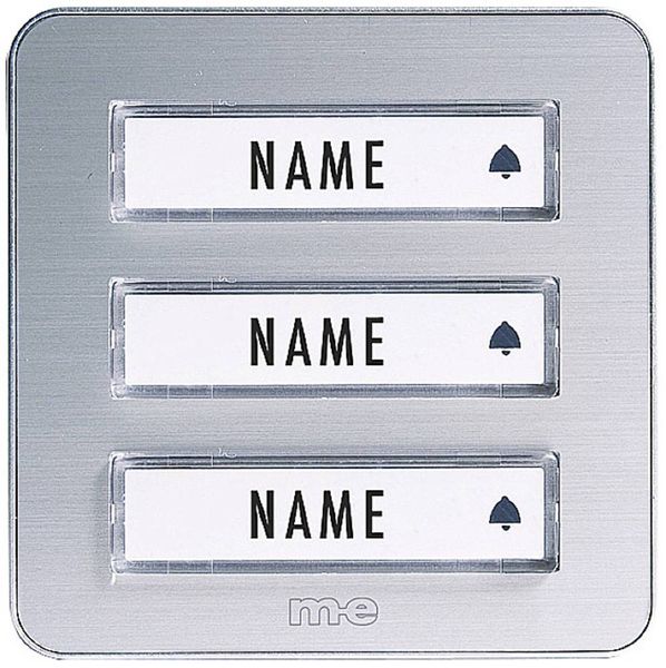 Produktbild: M-e modern-electronics 41082 Funkklingel Sender beleuchtet, mit Namensschild