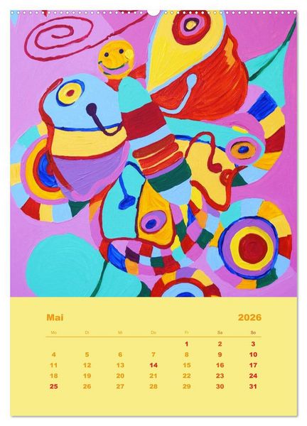 Produktbild: Licht ist bunt - Malerei in Acryl und Aqua &Ouml;l (hochwertiger Premium Wandkalender 2026 DIN A2 hoch), Kunstdruck in Hochglanz