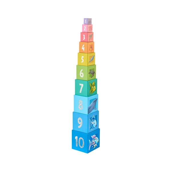 Produktbild: Stapelturm Glitzer Der Regenbogenfisch