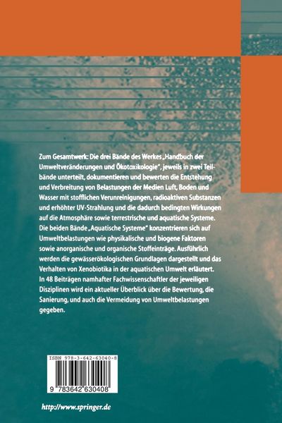Produktbild: Handbuch der Umweltver&auml;nderungen und &Ouml;kotoxikologie