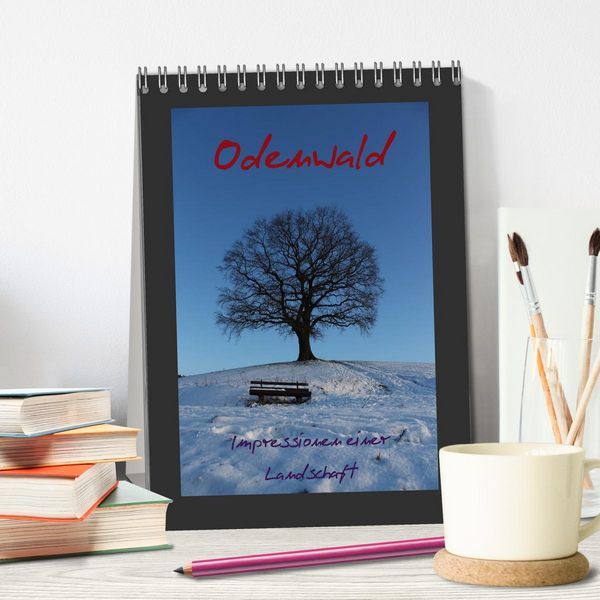 Produktbild: Odenwald - Impressionen einer Landschaft (Tischkalender 2026 DIN A5 hoch), CALVENDO Monatskalender