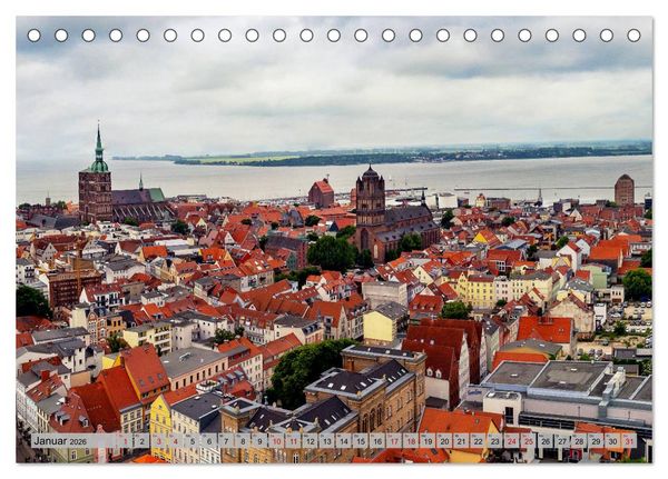 Produktbild: Stralsunder Impressionen (Tischkalender 2026 DIN A5 quer), CALVENDO Monatskalender