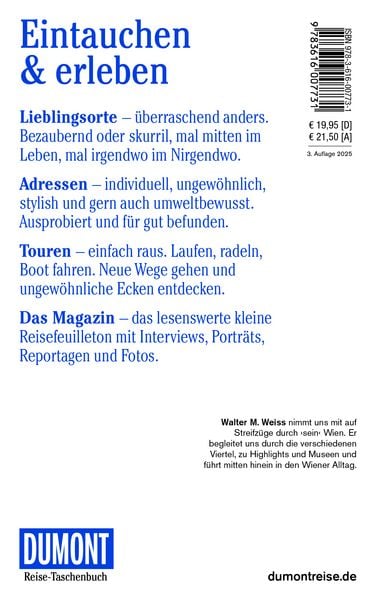 Produktbild: DUMONT Reise-Taschenbuch Reiseführer Wien
