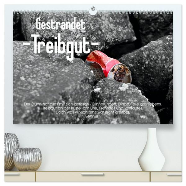 Produktbild: Gestrandet -Treibgut- (hochwertiger Premium Wandkalender 2026 DIN A2 quer), Kunstdruck in Hochglanz