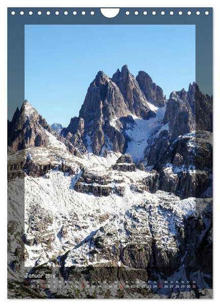 Produktbild: Bergwelten Wandkalender (Wandkalender 2026 DIN A4 hoch), CALVENDO Monatskalender
