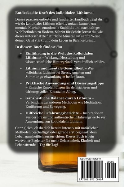 Produktbild: Kolloidales Lithium Der untersch&auml;tzte Schl&uuml;ssel zur mentalen Balance