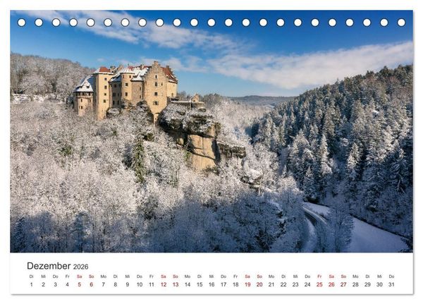 Produktbild: Fr&auml;nkische Schweiz &ndash; Zwischen Burgen, H&ouml;hlen und W&auml;ldern (Tischkalender 2026 DIN A5 quer), CALVENDO Monatskalender