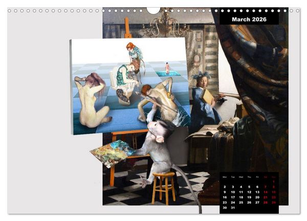 Produktbild: Dray's Re-Masters (Wall Calendar 2026 DIN A3 landscape), CALVENDO 12 Month Wall Calendar