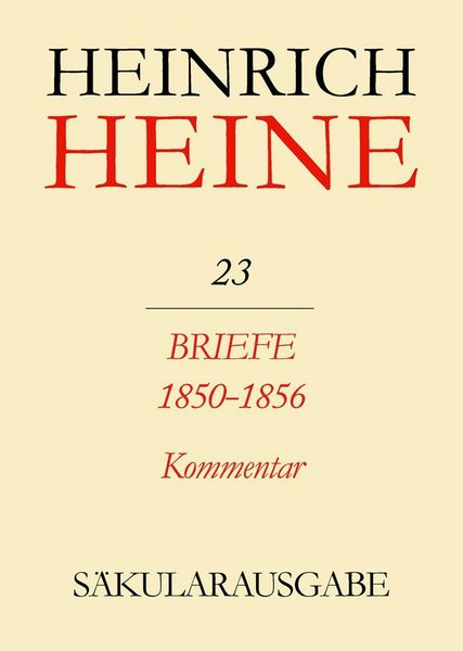 Produktbild: Briefe 1850-1856. Kommentar