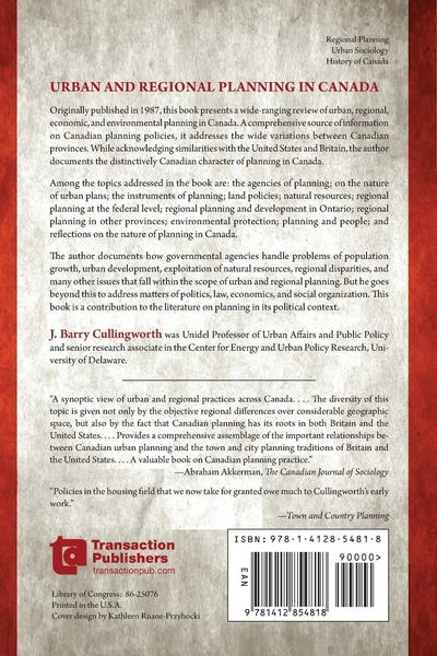 Produktbild: Urban and Regional Planning in Canada