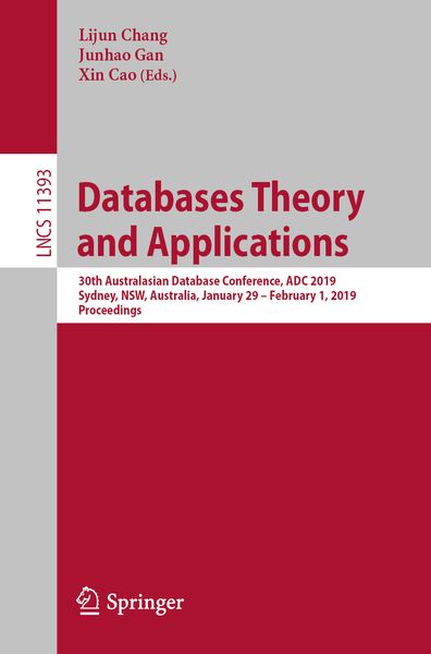 Produktbild: Databases Theory and Applications