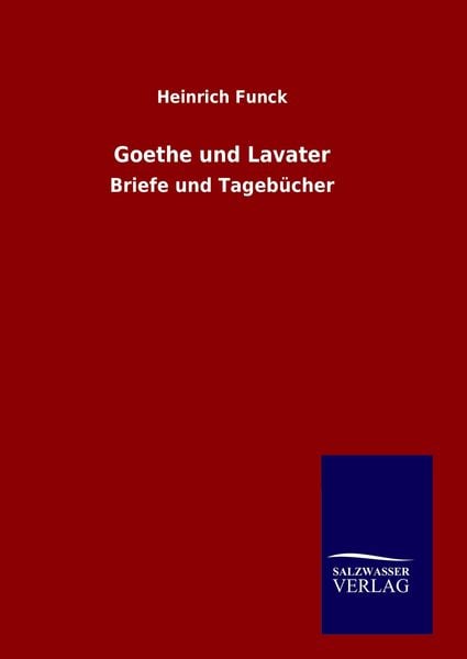 Produktbild: Goethe und Lavater