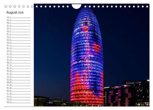 Produktbild: Metropole Barcelona (Wandkalender 2026 DIN A4 quer), CALVENDO Monatskalender