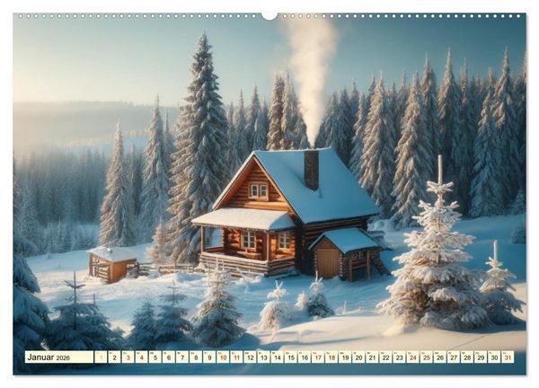 Produktbild: Jahreszeitenwunder: Ein Jahr in Bildern (hochwertiger Premium Wandkalender 2026 DIN A2 quer), Kunstdruck in Hochglanz
