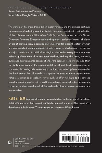 Produktbild: Motor Vehicles, the Environment, and the Human Condition