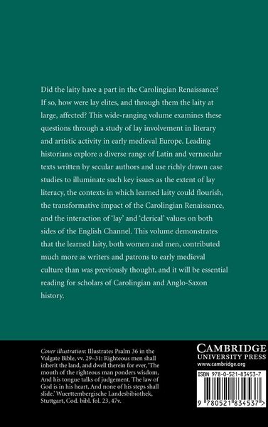 Produktbild: Lay Intellectuals in the Carolingian World