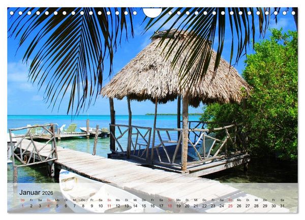 Produktbild: Belize. Karibik-Perle Caye Caulker (Wandkalender 2026 DIN A4 quer), CALVENDO Monatskalender